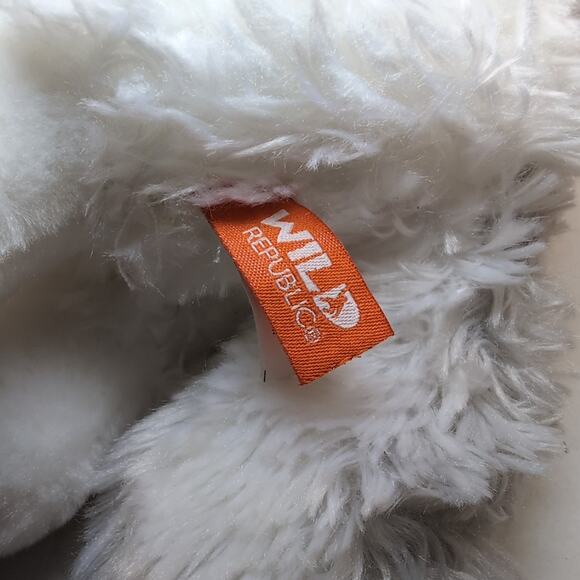 Wild Republic White Wolf Plush Arctic Yellow Eyes Standing Plush Stuffed Toy - Picture 7 of 8